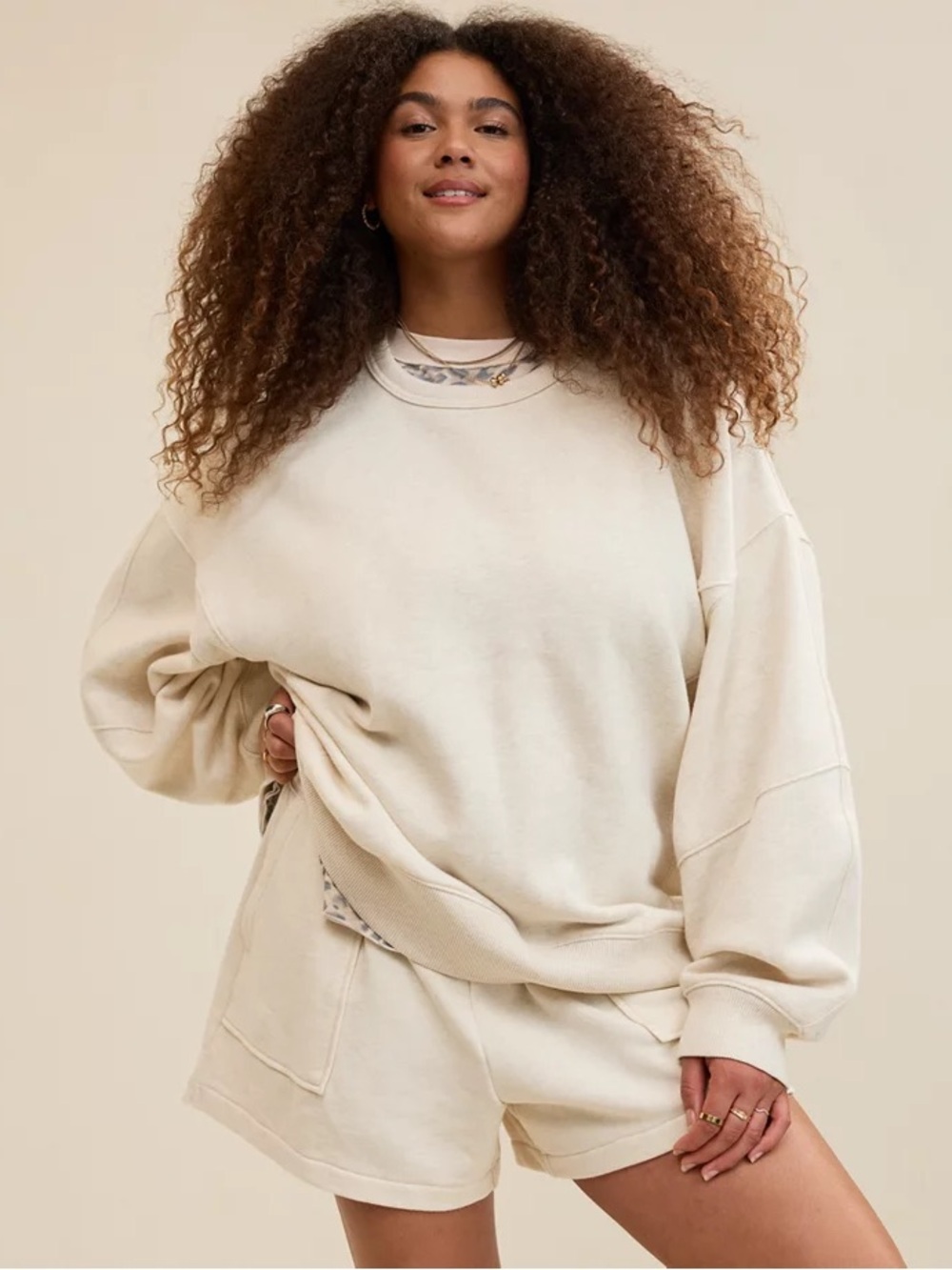 Aerie Go-To Sweatshirt in Heather Frost